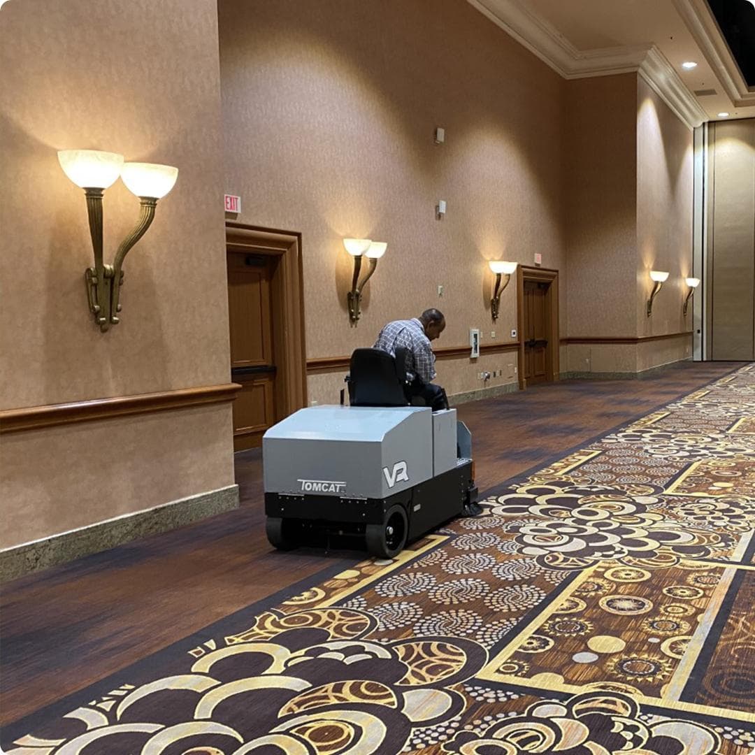 Tomcat Sweepers VR banquet hall carpet VR Sweepers Nevada Hotel