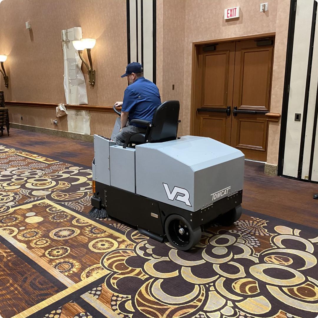 Tomcat Sweepers VR banquet hall carpet VR Sweepers Nevada Hotel