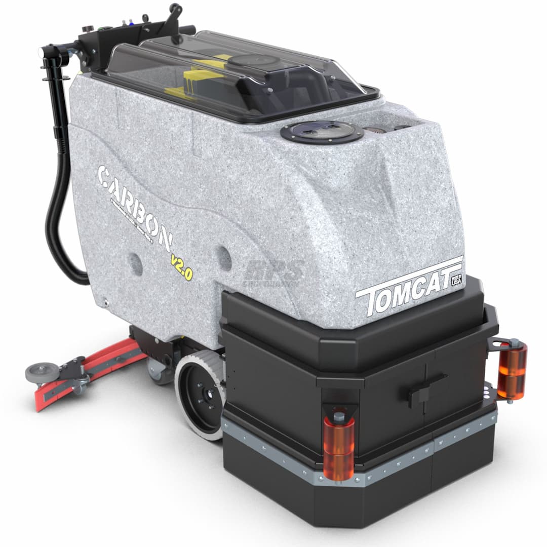 A rendered image of the Tomcat CARBON floor scrubber
