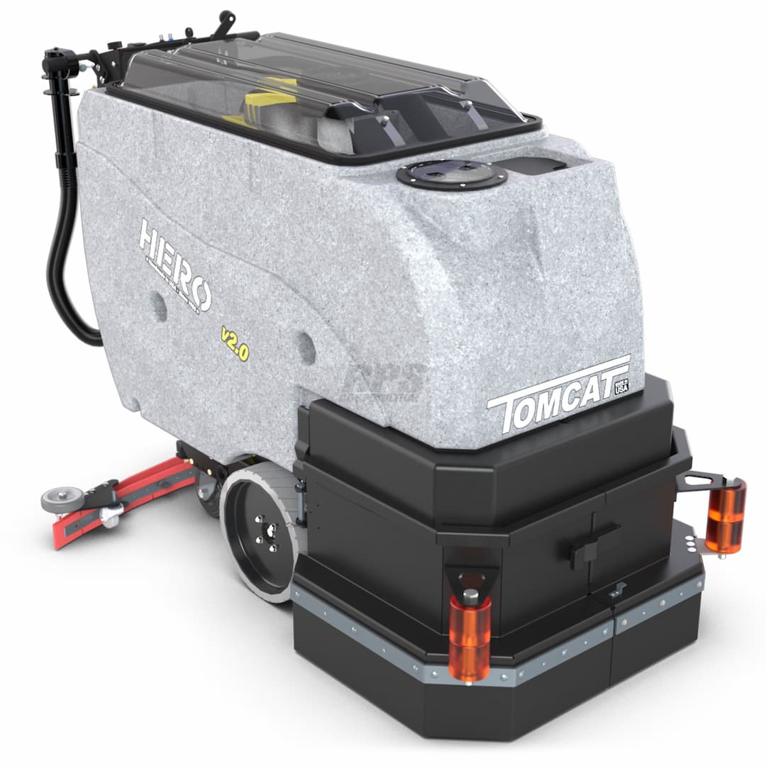 A rendered image of the Tomcat HERO floor scrubber